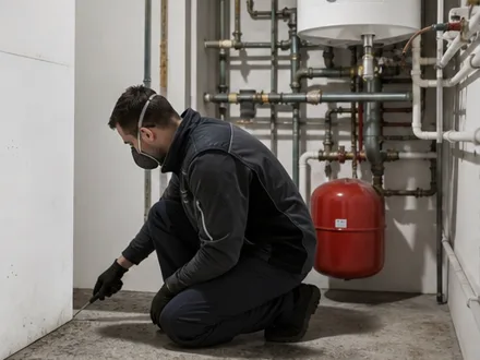 Fotografía editorial exclusiva de plagaszaragoza.com para un contexto de inspección; no representa la sede, el equipo ni un trabajo de Desinfecciones Aerosol