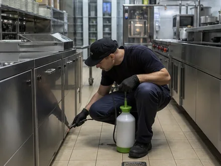 Contexto de inspección en Zaragoza, fotografía editorial exclusiva de plagaszaragoza.com; no representa la sede, el equipo ni un trabajo de Hamelin Bioseguridad